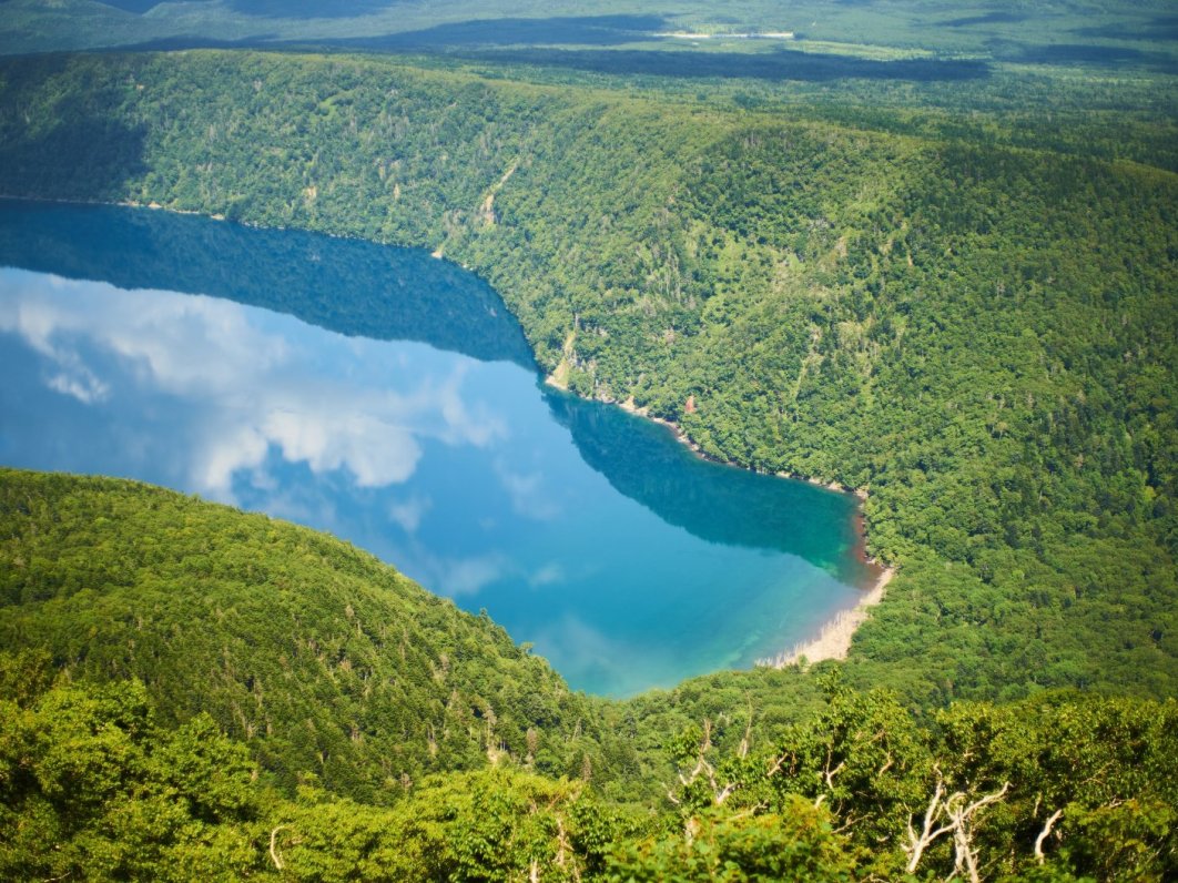 Lake Mashu, as seen from Mount Mashu